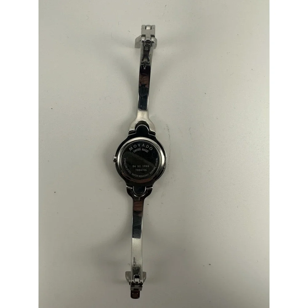 Movado Kara 84A11846 New Battery Pink Dial Ladies Watch 24MM 6